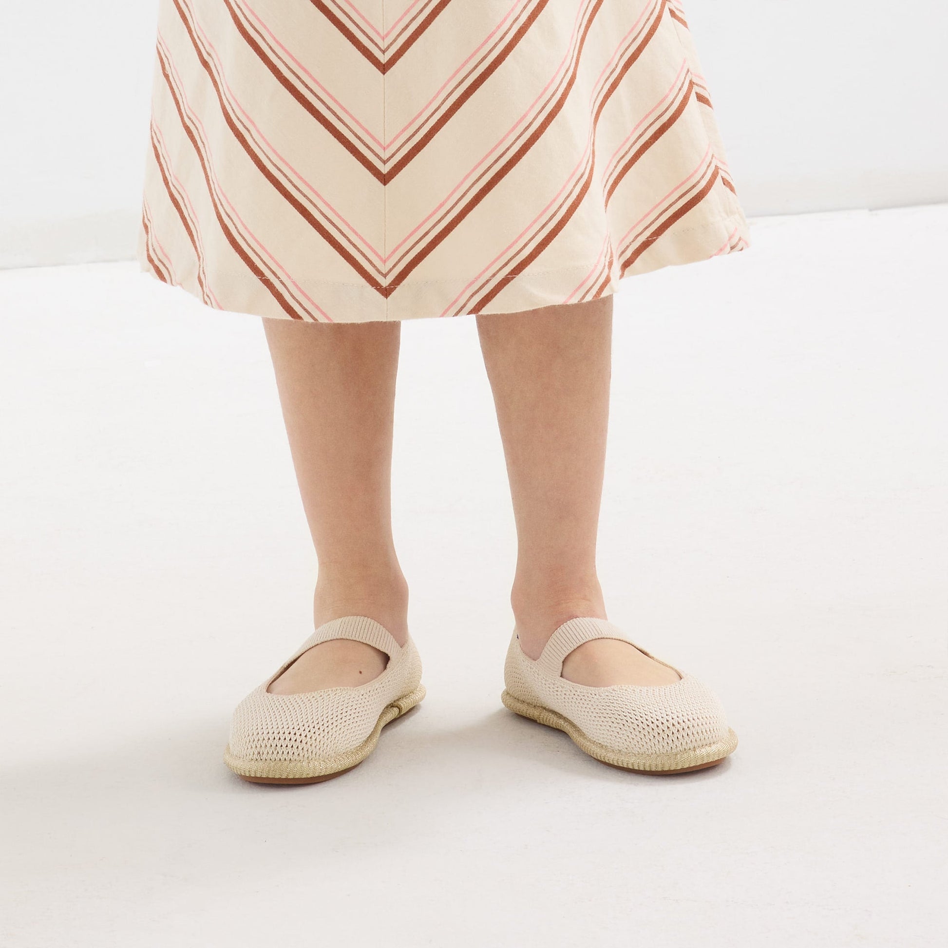 Rothy's Girls' Mini Mary Jane in Opal Raffia-Knit