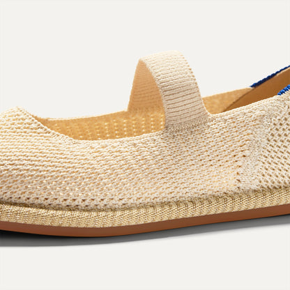 Rothy's Girls' Mini Mary Jane in Opal Raffia-Knit