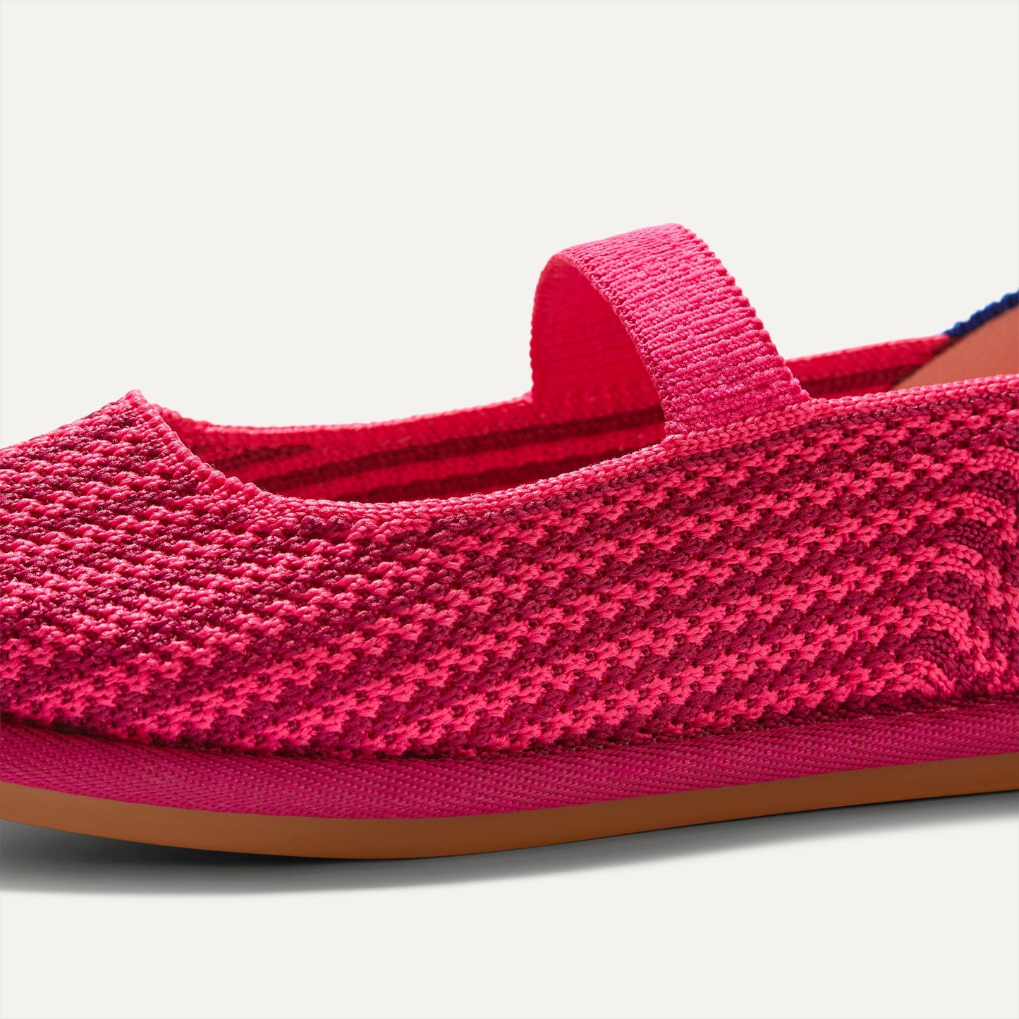 Rothy's Girls' Mini Mary Jane in Raspberry Stripe