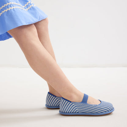 Rothy's Girls' Mini Mary Jane in Blueberry Stripe