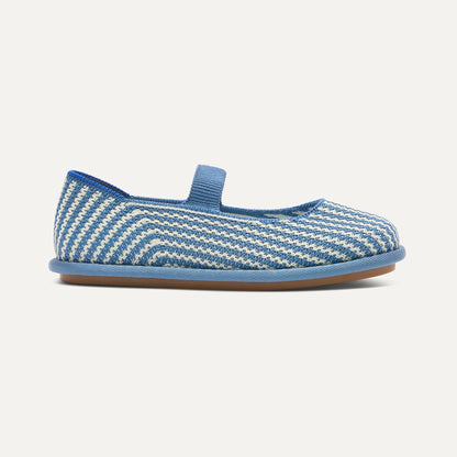 Rothy's Girls' Mini Mary Jane in Blueberry Stripe