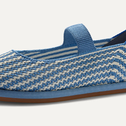 Rothy's Girls' Mini Mary Jane in Blueberry Stripe