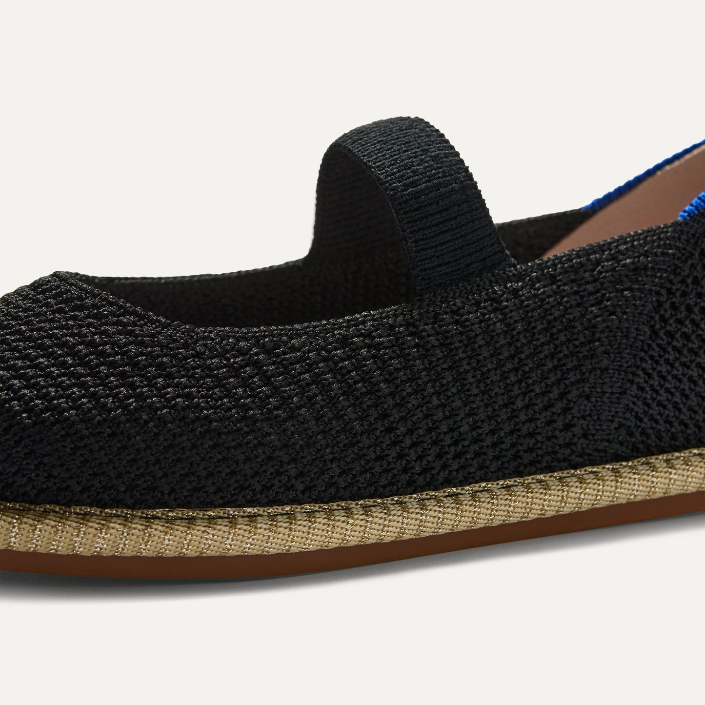 Rothy's Girls' Mini Mary Jane in Black Raffia-Knit