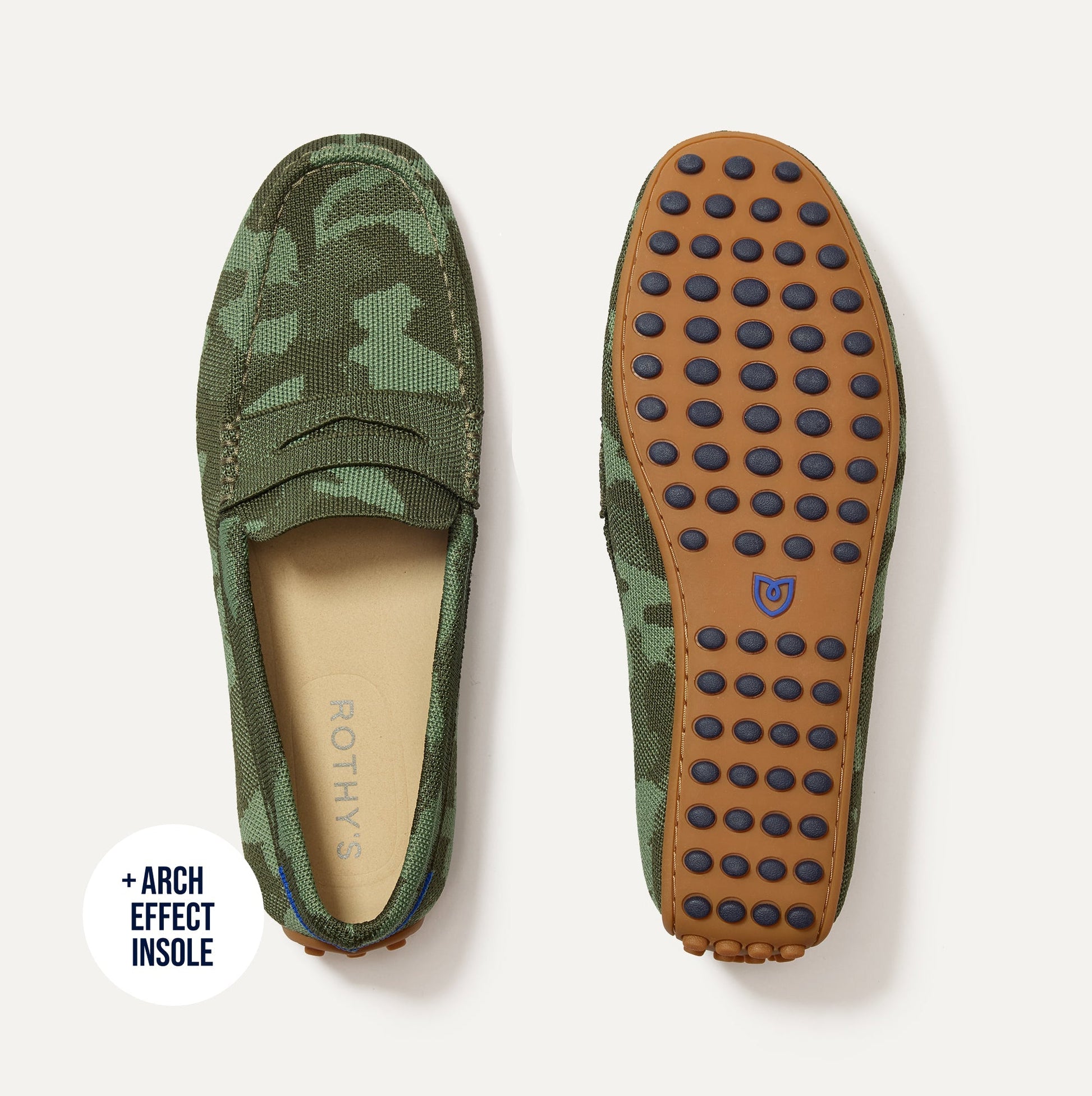 Rothy's The Men's Daily Driver in Forest Camo