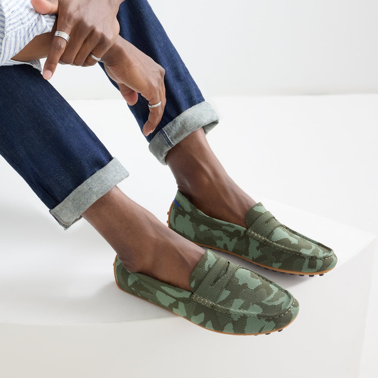Rothy's The Men's Daily Driver in Forest Camo