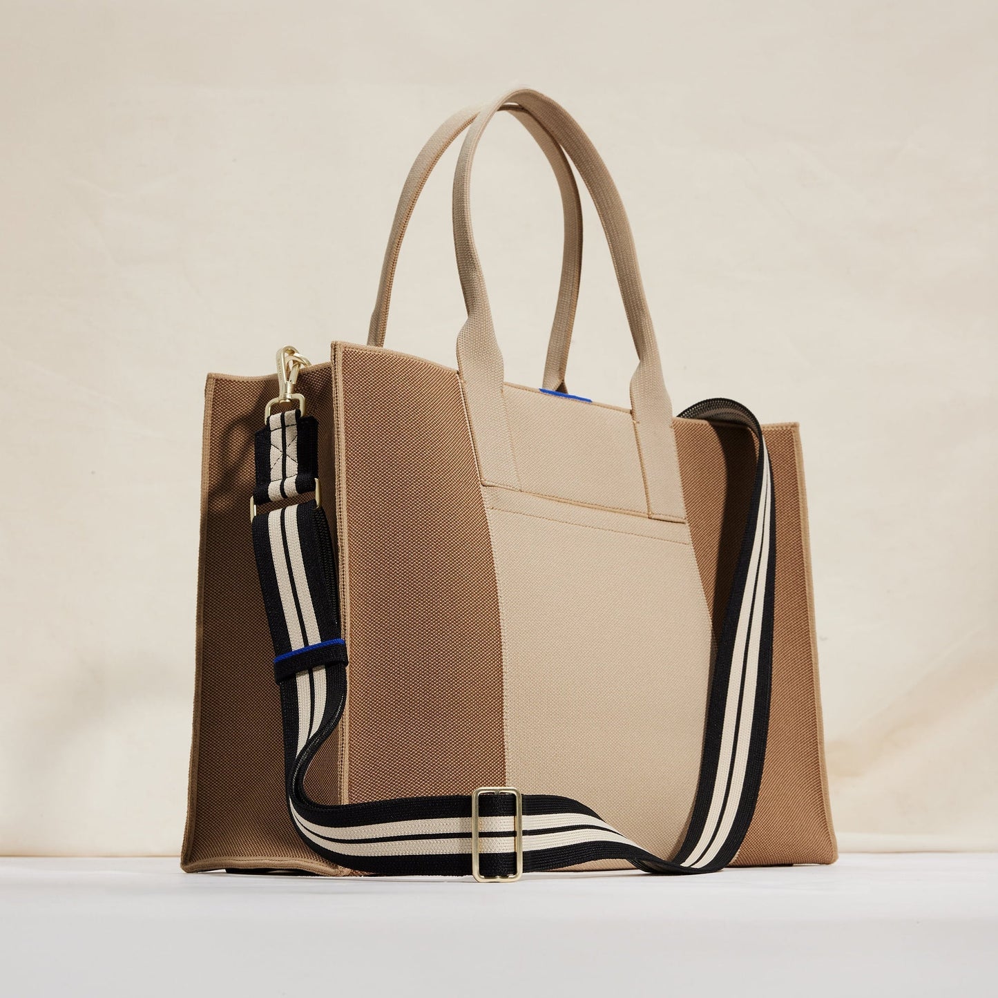 Rothy's Crossbody Strap in Black and White Stripe