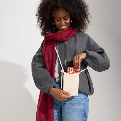 Rothy's The Phone Crossbody in White Sand
