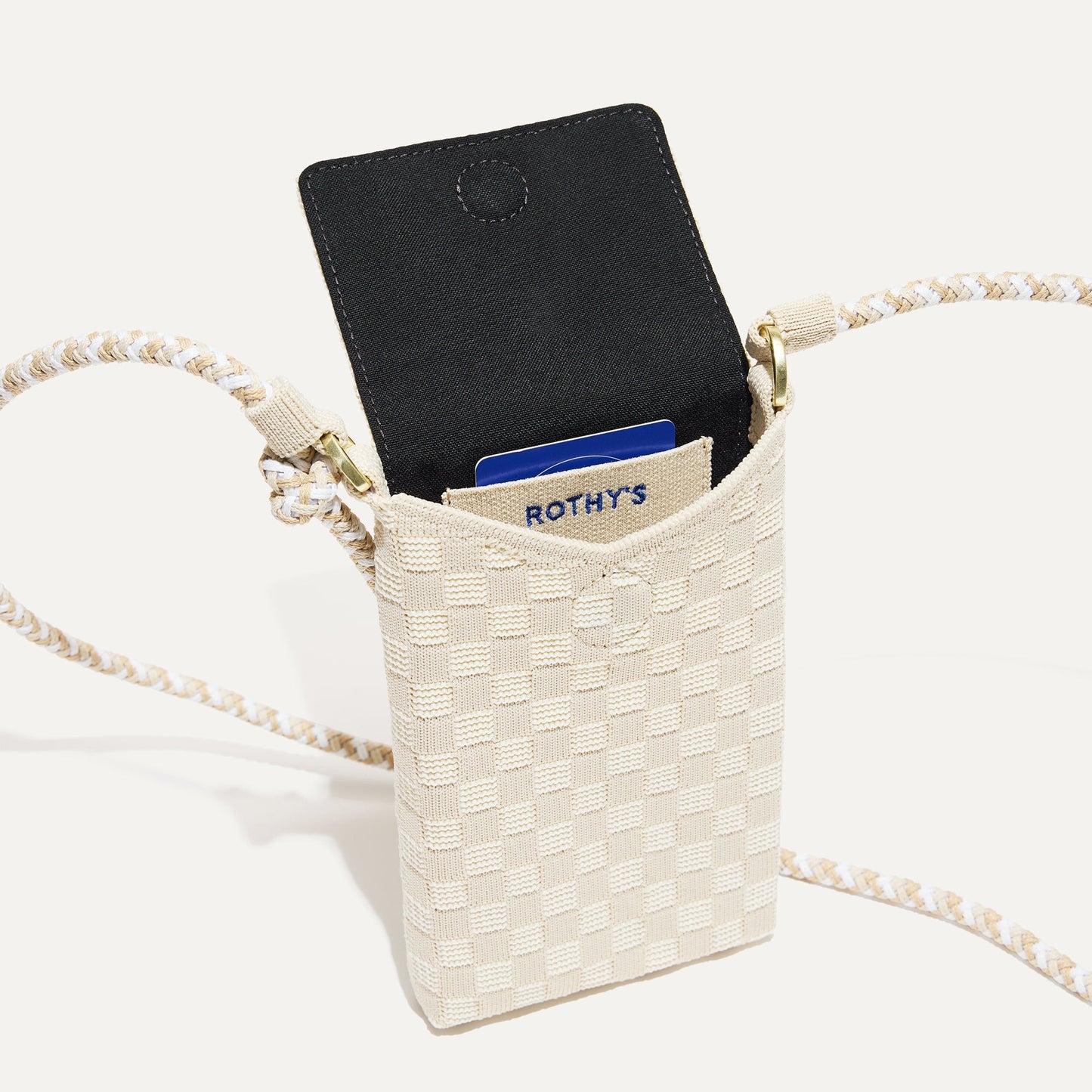 Rothy's The Phone Crossbody in White Sand