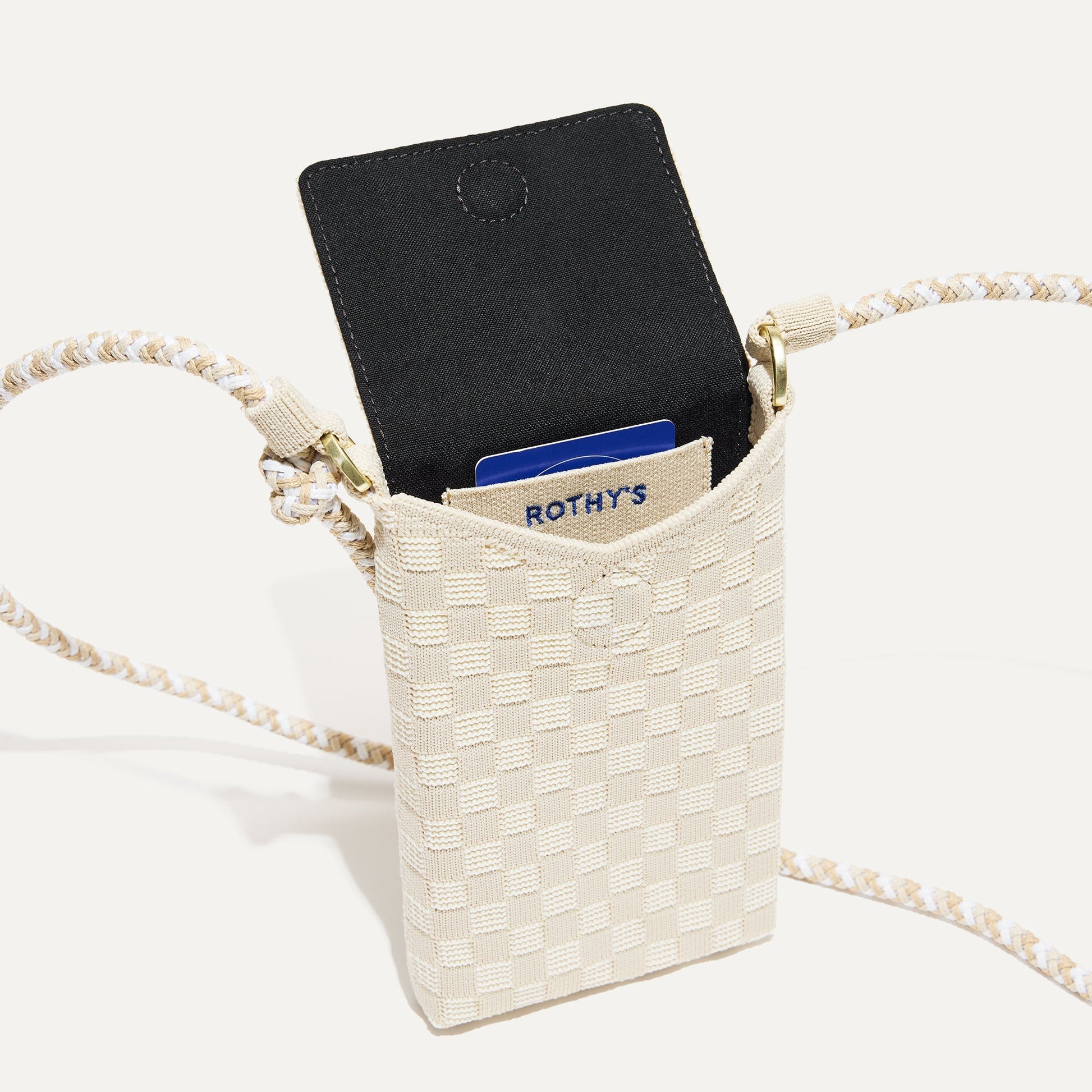 Rothy's The Phone Crossbody in White Sand