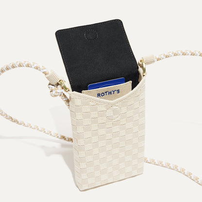 Rothy's The Phone Crossbody in White Sand