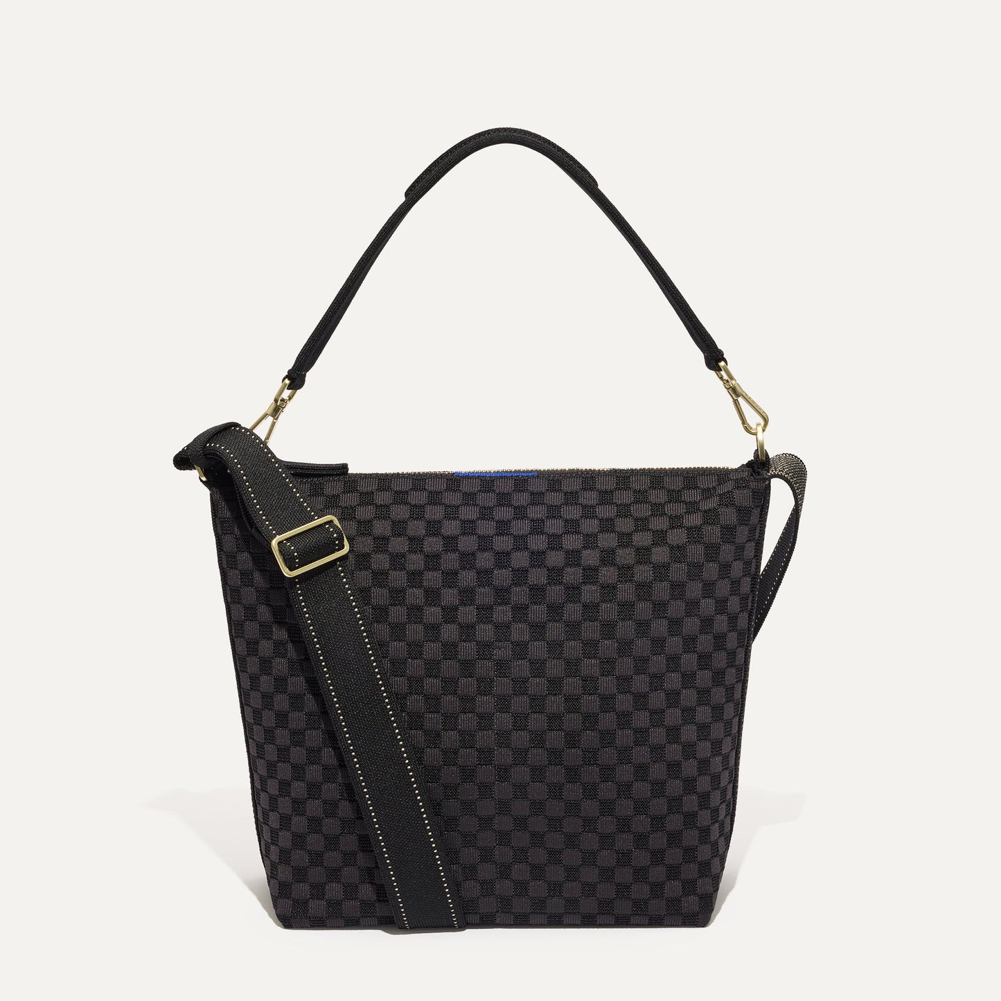 Rothy's The Mini Zip Bucket in Black Sand