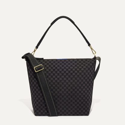 Rothy's The Mini Zip Bucket in Black Sand