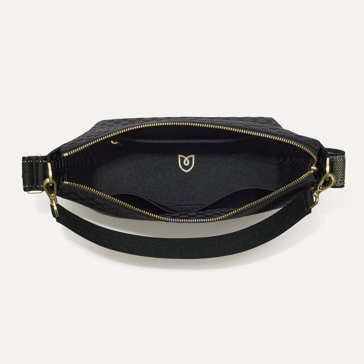 Rothy's The Mini Zip Bucket in Black Sand