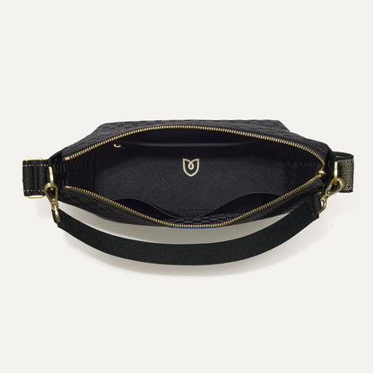 Rothy's The Mini Zip Bucket in Black Sand