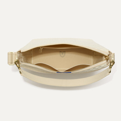 Rothy's The Mini Zip Bucket in White Sand