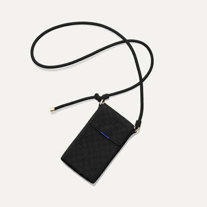Rothy's The Phone Crossbody in Black Sand