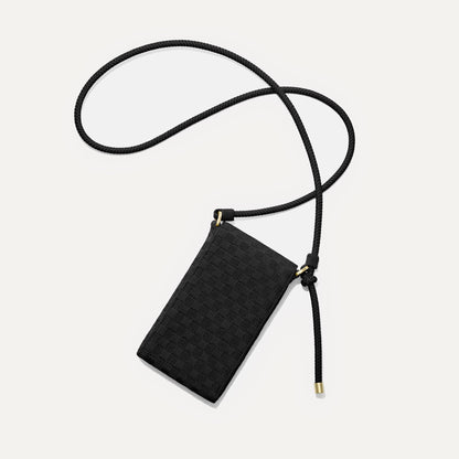 Rothy's The Phone Crossbody in Black Sand