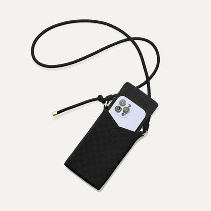 Rothy's The Phone Crossbody in Black Sand