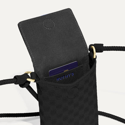 Rothy's The Phone Crossbody in Black Sand