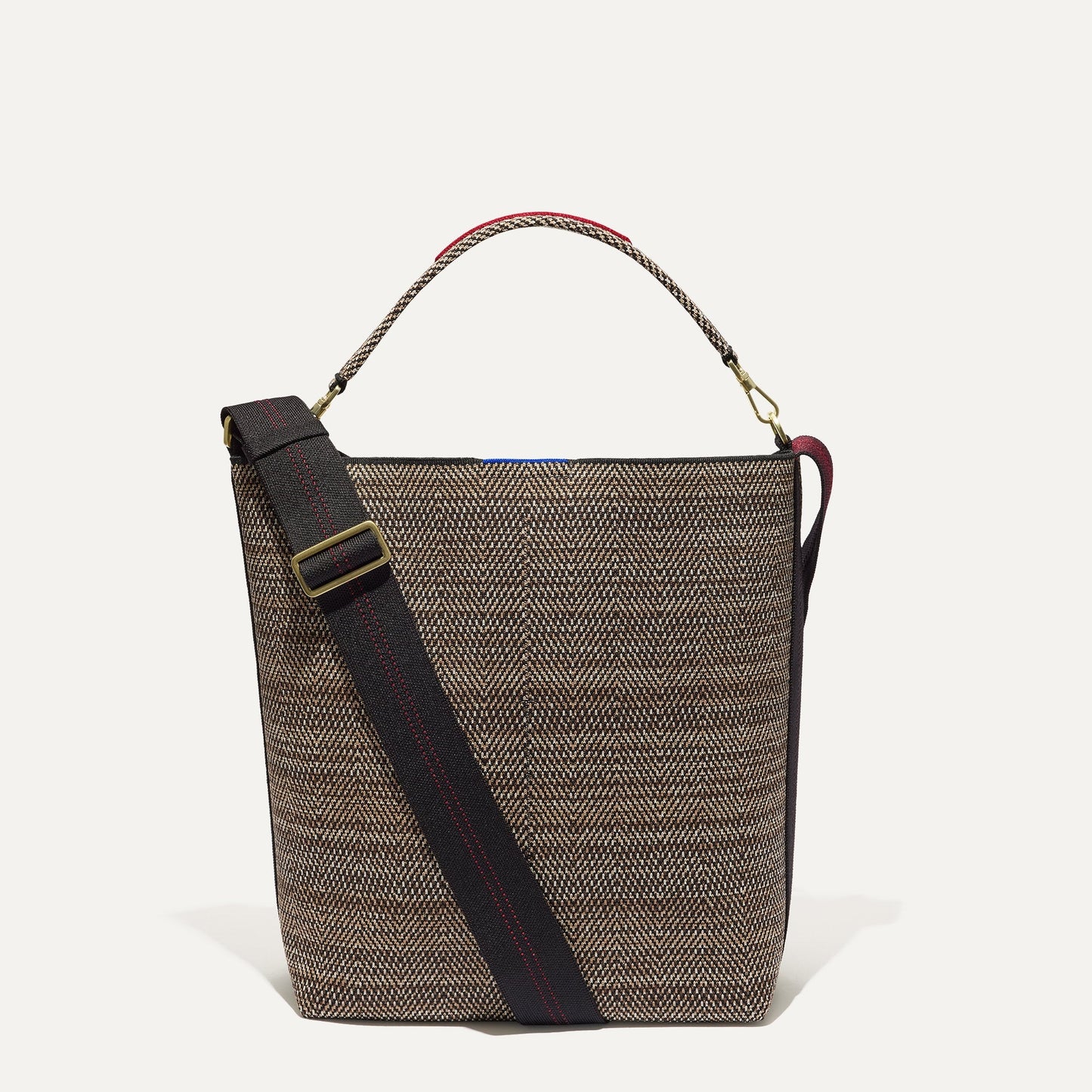 Rothy's The Bucket Bag in Cacao Herringbone