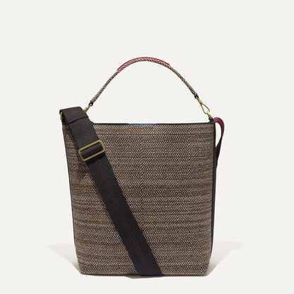 Rothy's The Bucket Bag in Cacao Herringbone