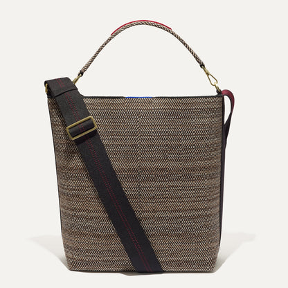 Rothy's The Bucket Bag in Cacao Herringbone