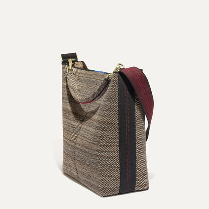 Rothy's The Bucket Bag in Cacao Herringbone