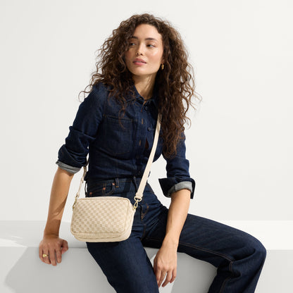 Rothy's The Crossbody Camera Bag in Sesame