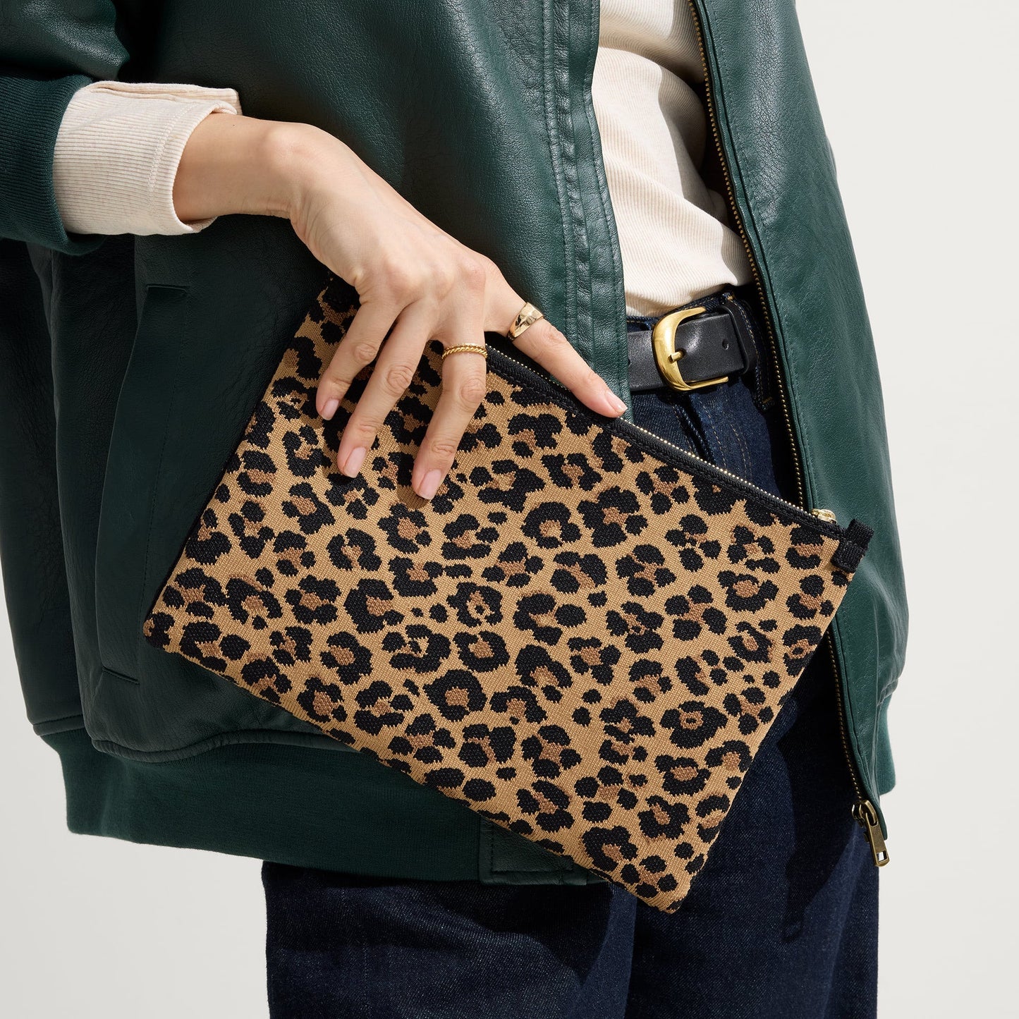 Rothy's The Convertible Clutch in Toasty Cat