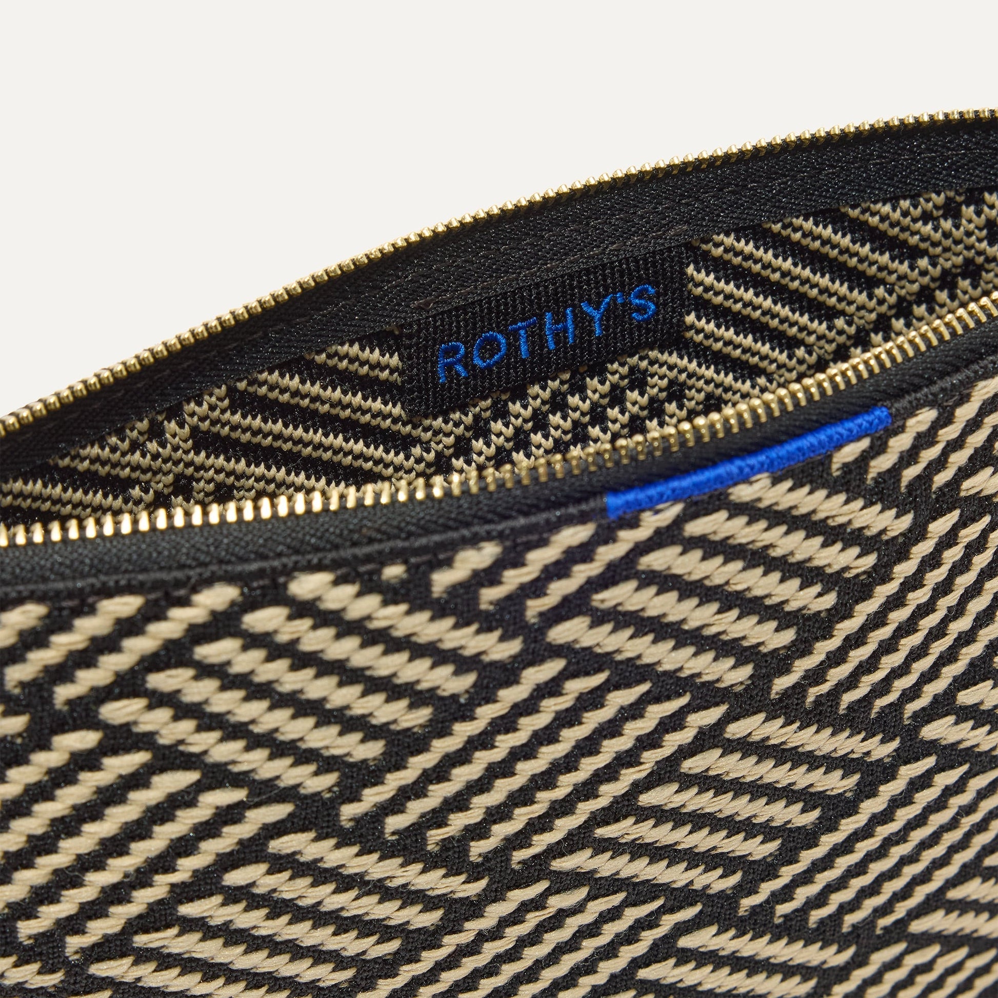 Rothy's The Convertible Clutch in Polar Zig Zag