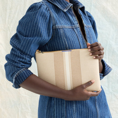 Rothy's The Convertible Clutch in Oat Latte