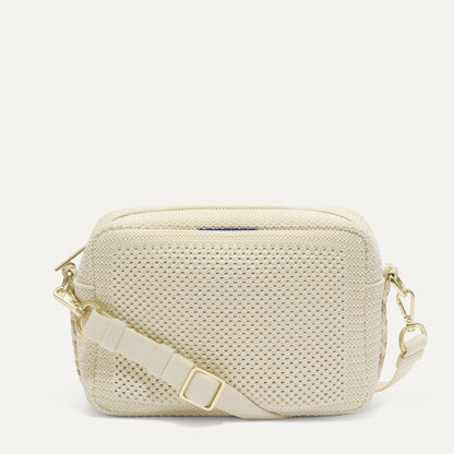 Rothy's The Crossbody Camera Bag in Cream Twist Open-Knit