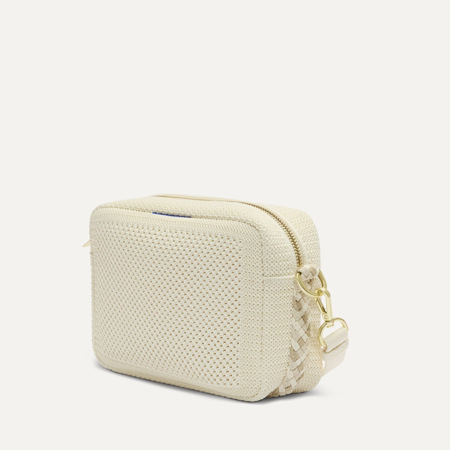 Rothy's The Crossbody Camera Bag in Cream Twist Open-Knit