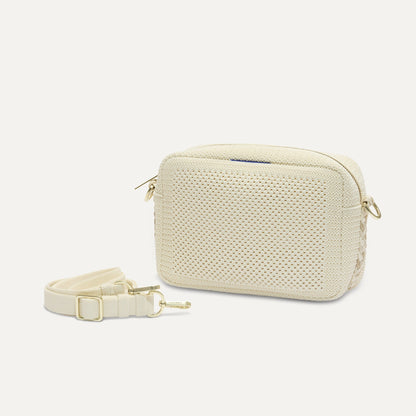 Rothy's The Crossbody Camera Bag in Cream Twist Open-Knit