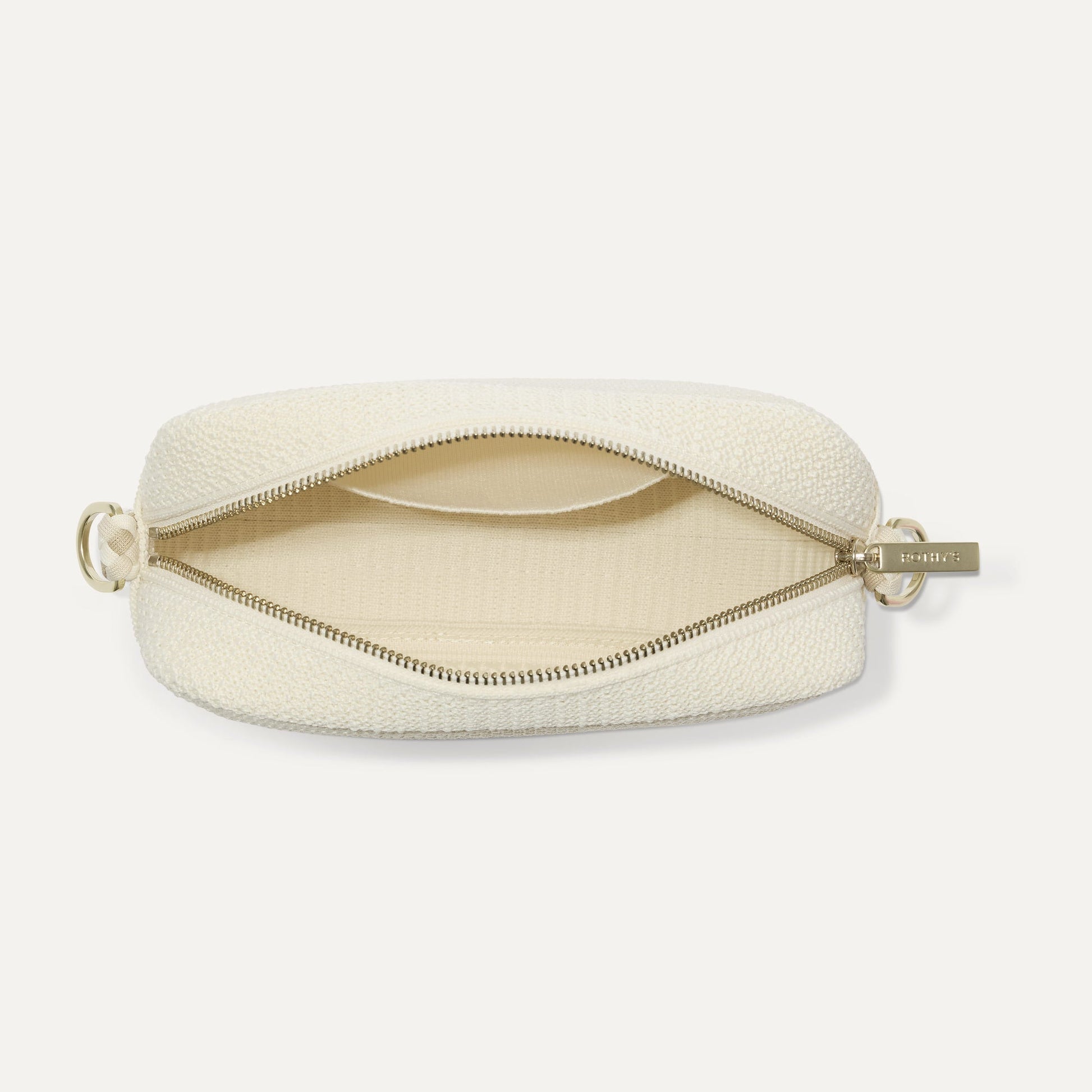 Rothy's The Crossbody Camera Bag in Cream Twist Open-Knit