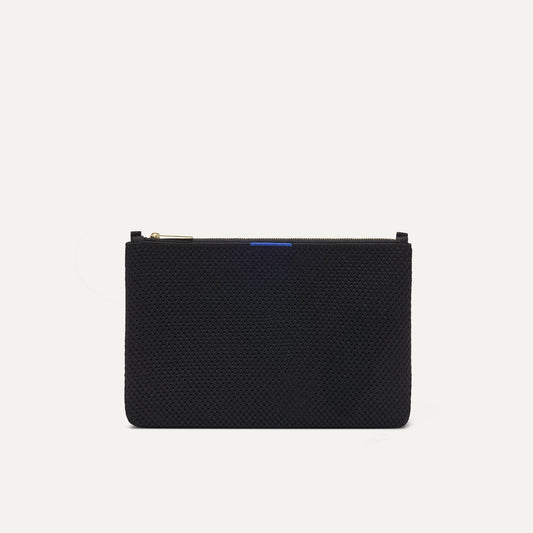 Rothy's The Convertible Clutch in Black Espresso Open-Knit