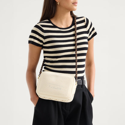 Rothy's Crossbody Strap in Espresso Chain-Knit