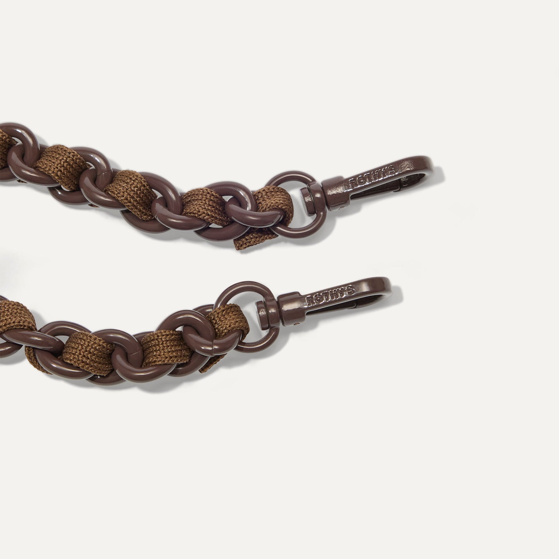 Rothy's Crossbody Strap in Espresso Chain-Knit