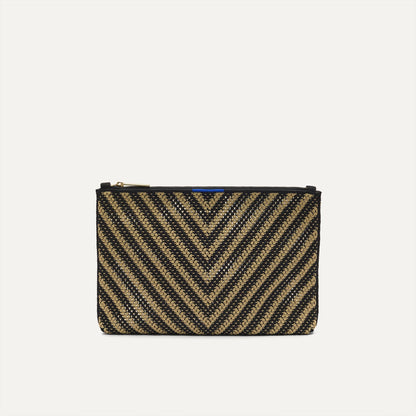 Rothy's The Convertible Clutch in Toffee Chevron