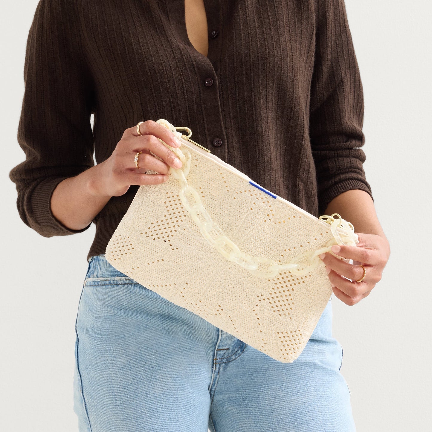 Rothy's The Convertible Clutch in Moonflower