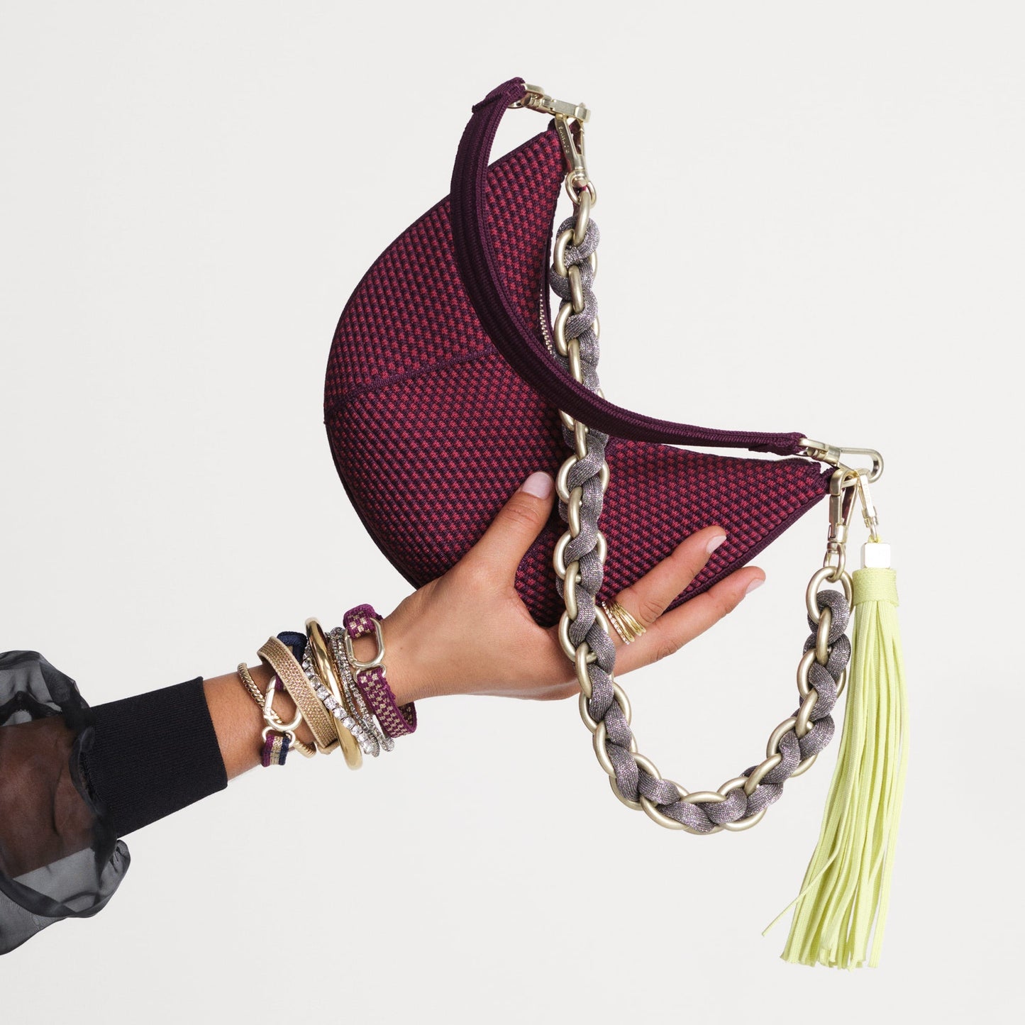Rothy's The Shoulder Strap in Golden Silver Chain