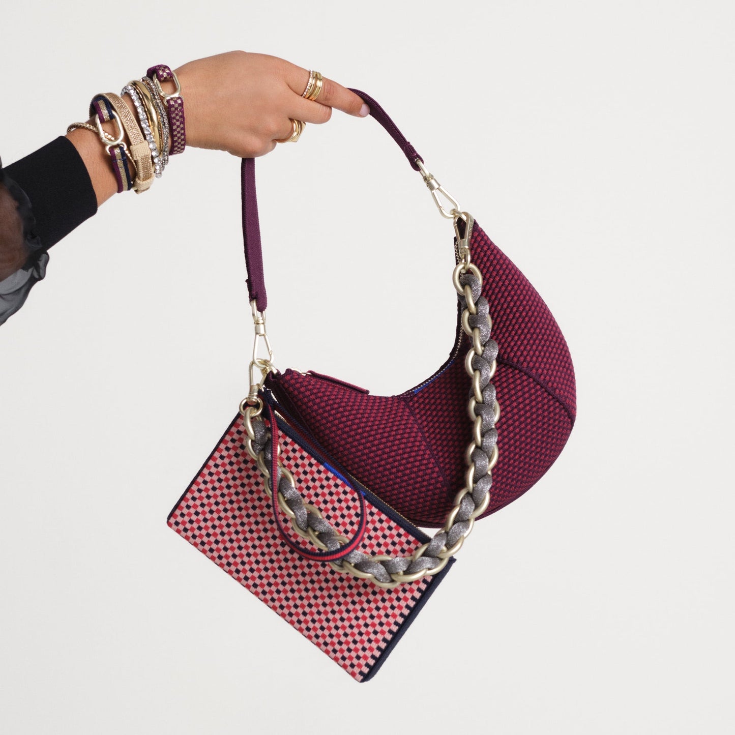 Rothy's The Shoulder Strap in Golden Silver Chain