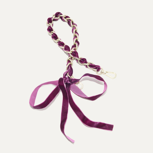 Rothy's The Shoulder Strap in Velvet Plum Chain