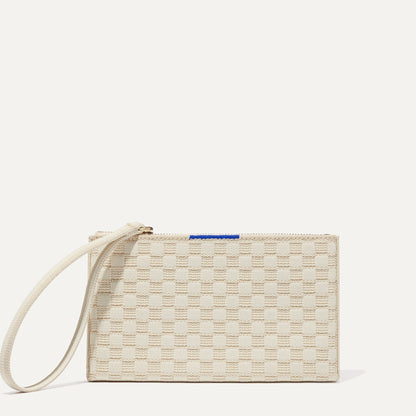 Rothy's Wallet Wristlet in Vanilla Basketweave