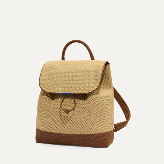 Rothy's The Cinch Backpack in Brown Butter