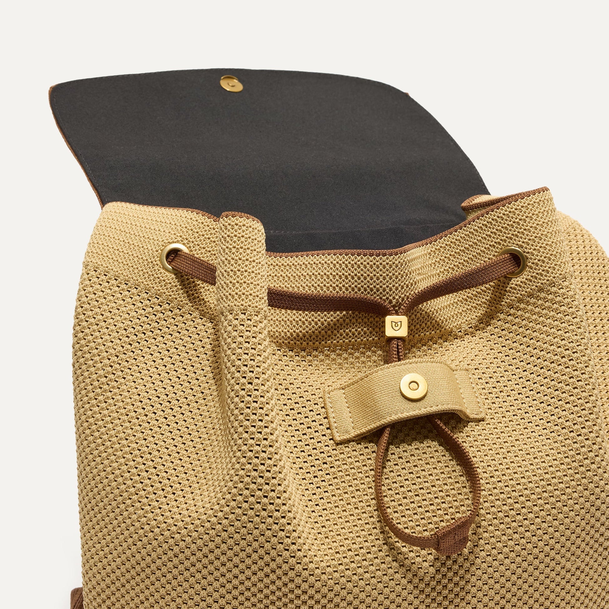 Rothy's The Cinch Backpack in Brown Butter