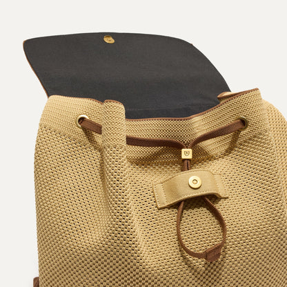 Rothy's The Cinch Backpack in Brown Butter