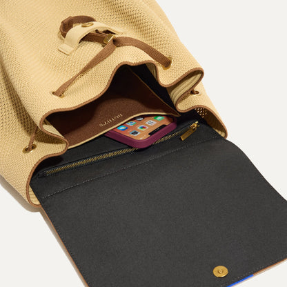 Rothy's The Cinch Backpack in Brown Butter