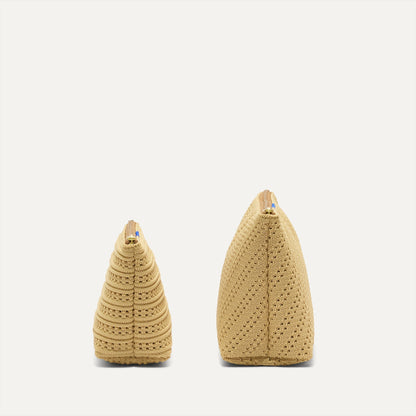 Rothy's The Travel Pouch Set in Brown Butter Crochet