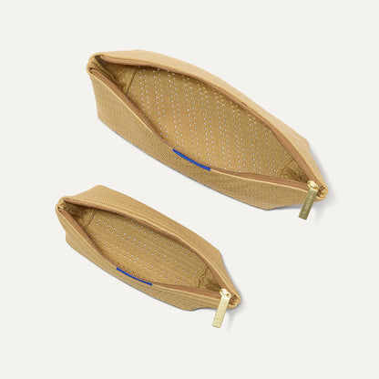 Rothy's The Travel Pouch Set in Brown Butter Crochet